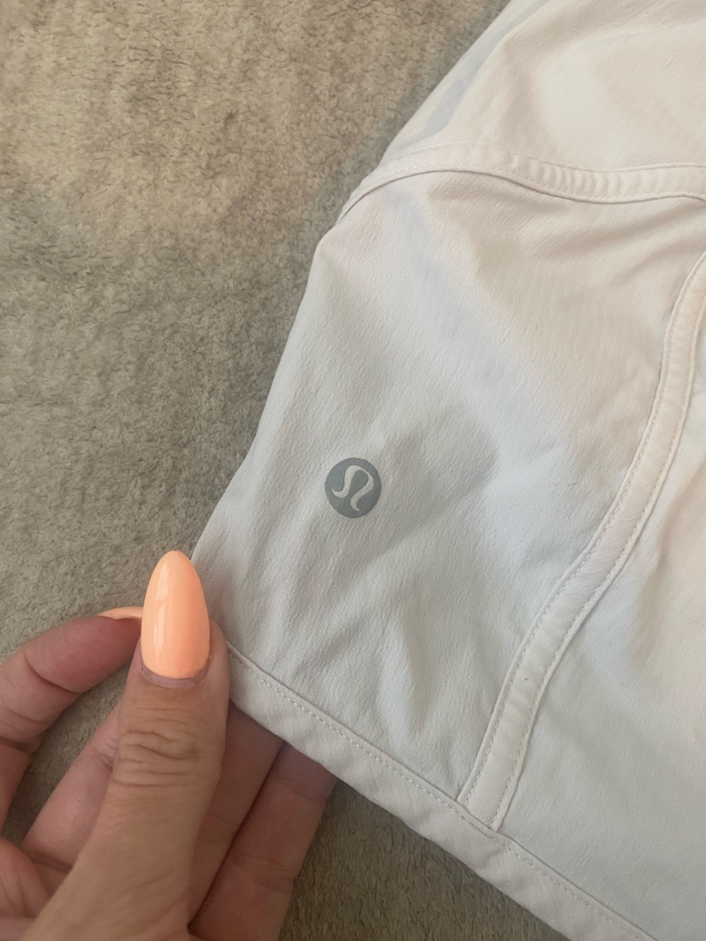 lululemon athletica White Womens Athletic Running Shorts - Picture 5 of 8